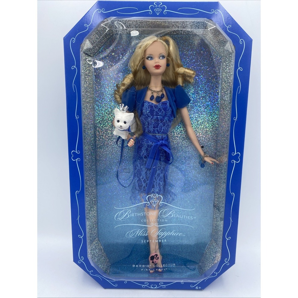 2007 Barbie Birthstone Beauties Collection Miss Sapphire September Doll‎ K8698